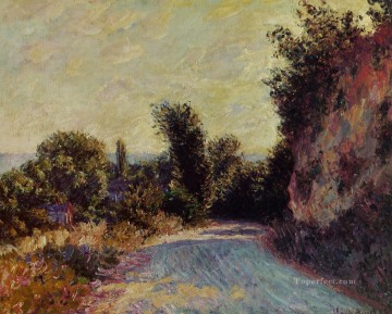 150の主題の芸術作品 Painting - ジヴェルニー近くの道 クロード・モネの風景